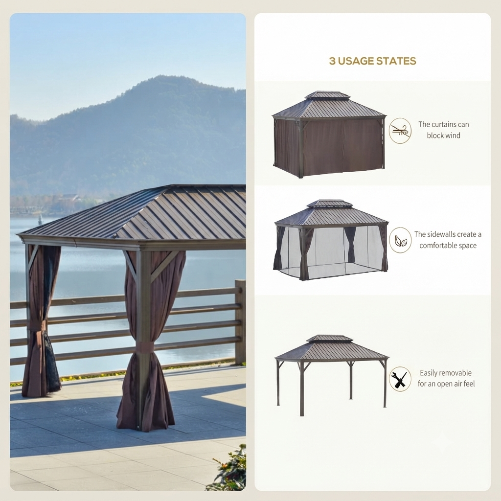 Hardtop Aluminum Gazebo