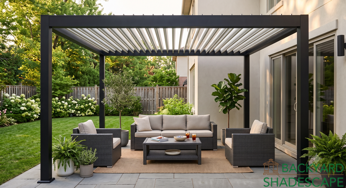 louvered pergola