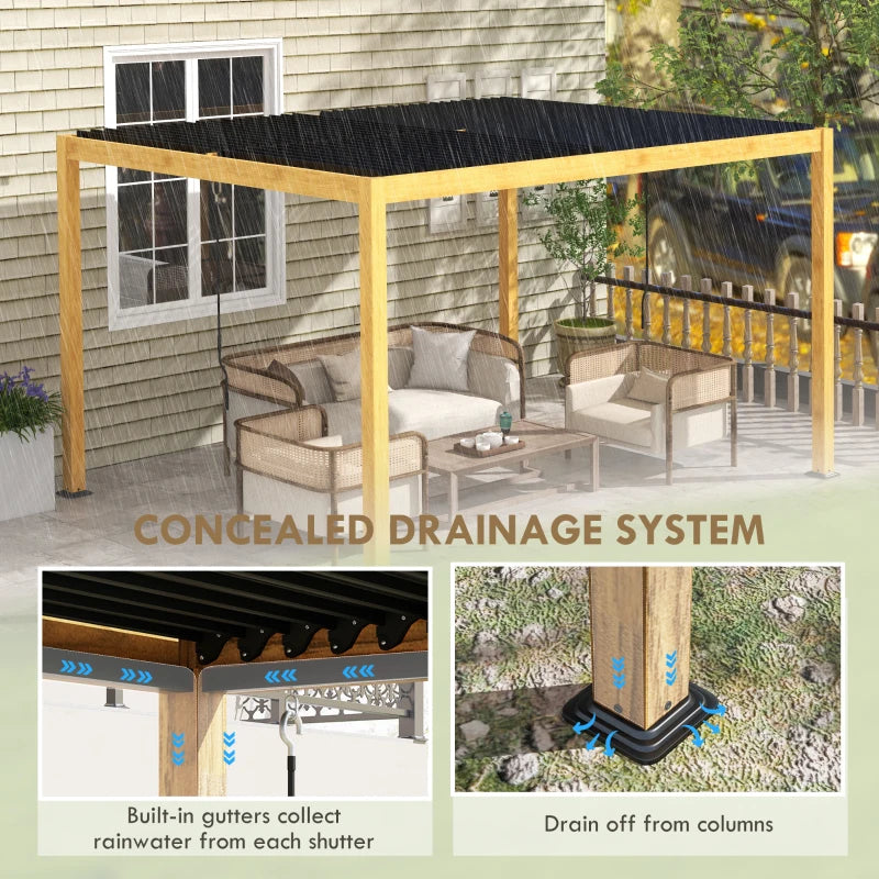 Adjustable Louvered Roof Pergola